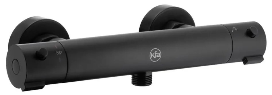 Baterie termostatică de duș KFA Armatura 5736-010-81 MOZA negru mat