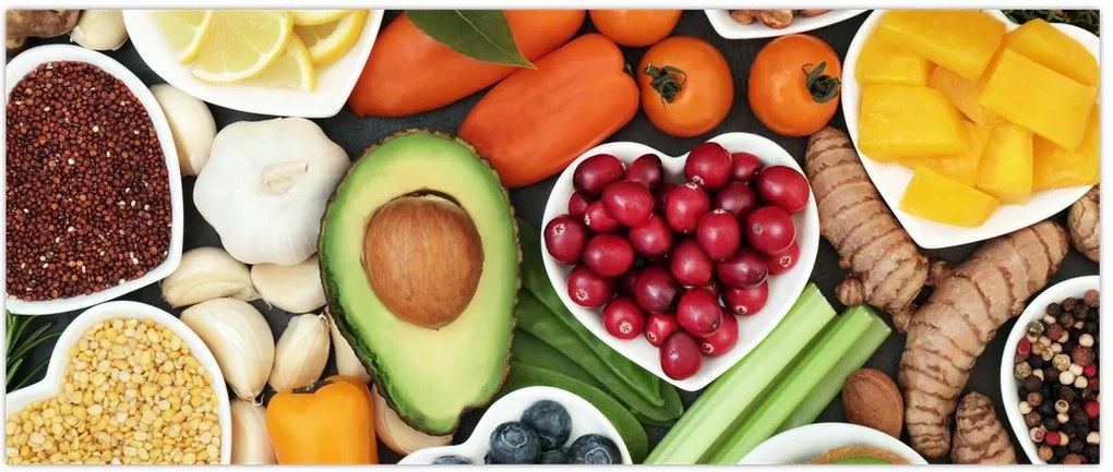 Tablou - Alimente sănătoase (120x50 cm)