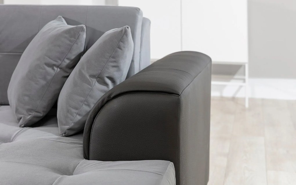Colțar lemn masiv Formă U Extensibil Damasc 340x190cm Personalizabil - Monolith 97 + Monolith 84, Dreapta