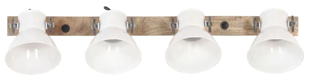 Lampa de perete industriala, alb, 90 x 25 cm, E27 1, Alb, 4 la rand