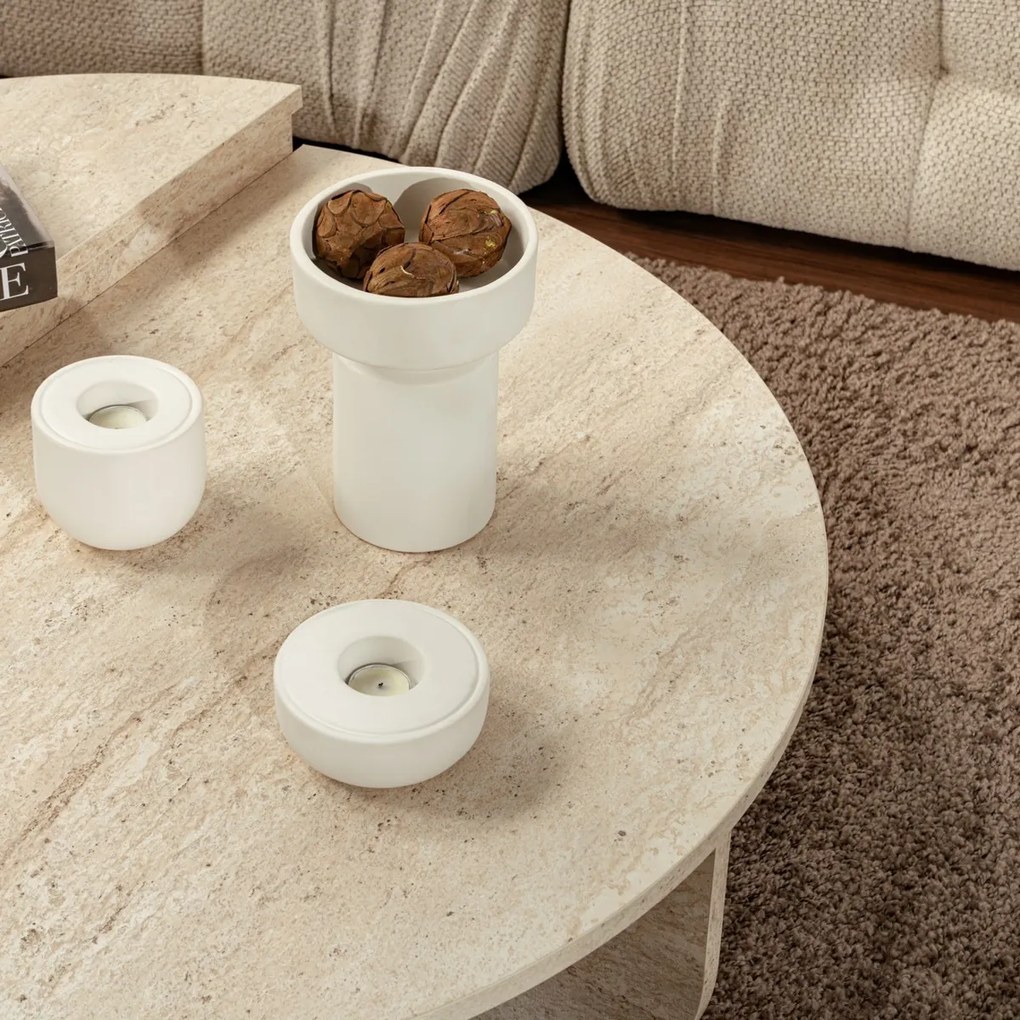 Masă de cafea Orion Travertine