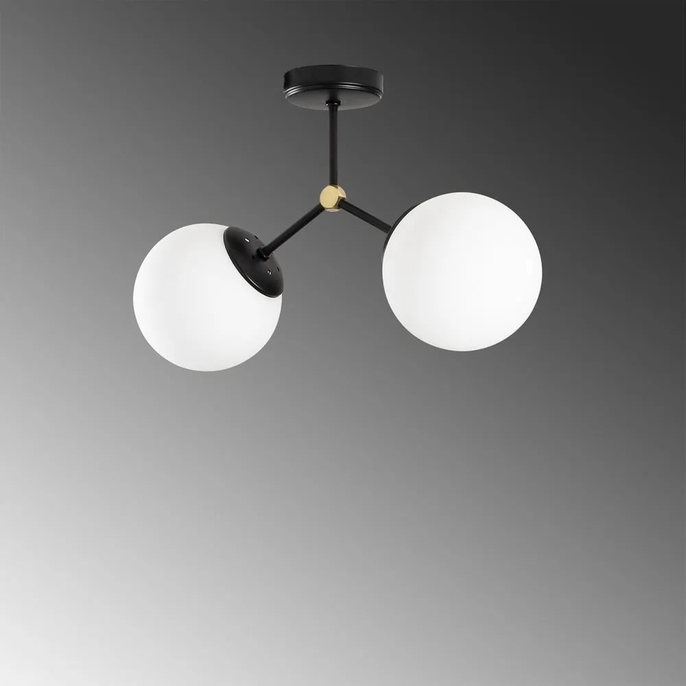 Plafonieră Opviq lights Damar, negru - alb