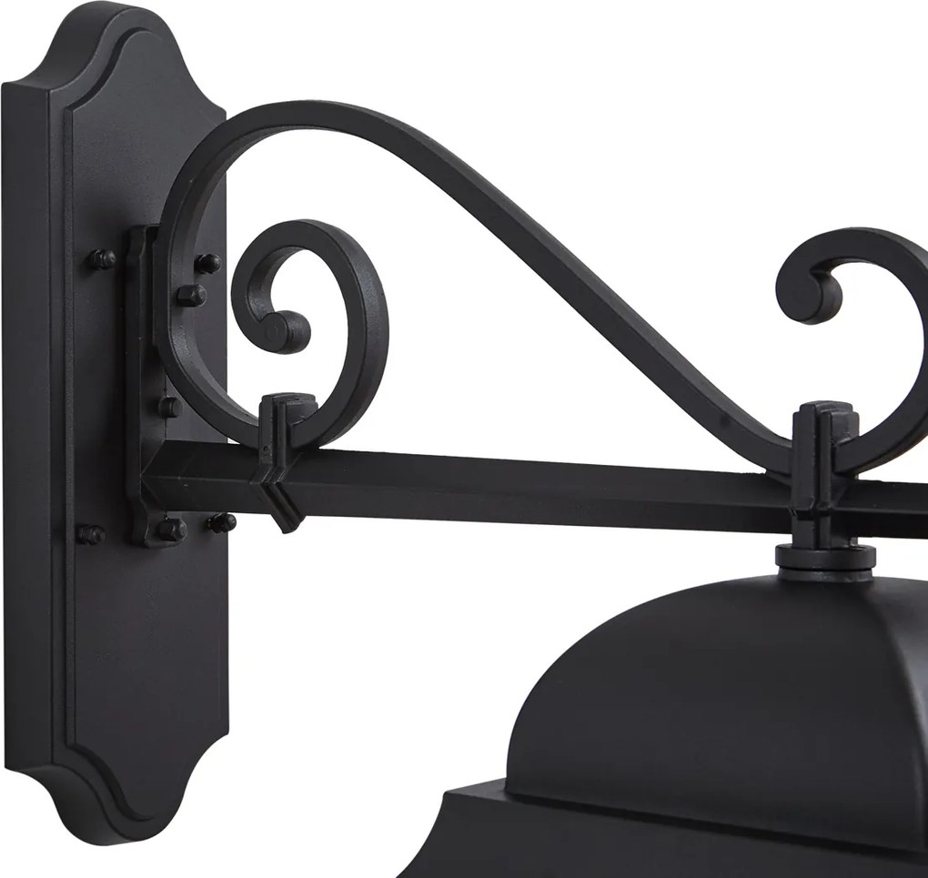 Felinar clasic de perete pentru exterior negru IP44 - Big