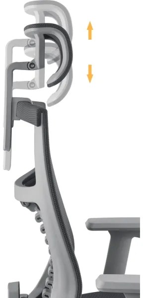 Scaun de birou negru/gri Yenkee