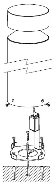 Eglo 97632 - Lampă LED de exterior MELZO LED/11W/230V, neagră, 450 mm, IP65