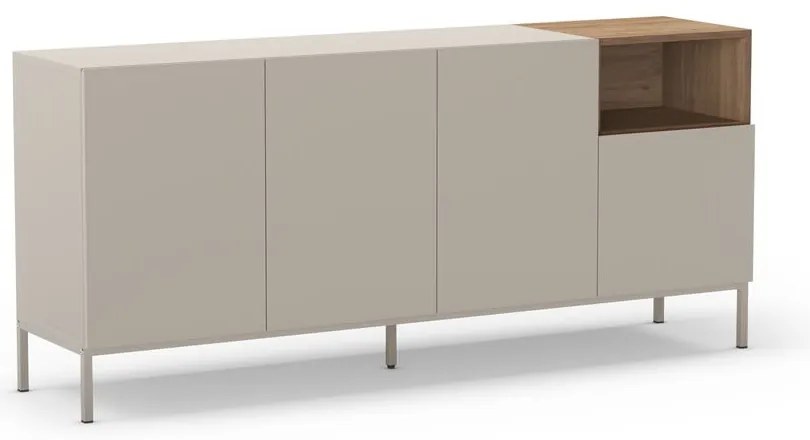 Comodă crem 180x80 cm Cailin – Marckeric