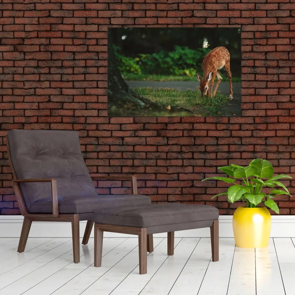 Tablou cu pui de cerb (90x60 cm)