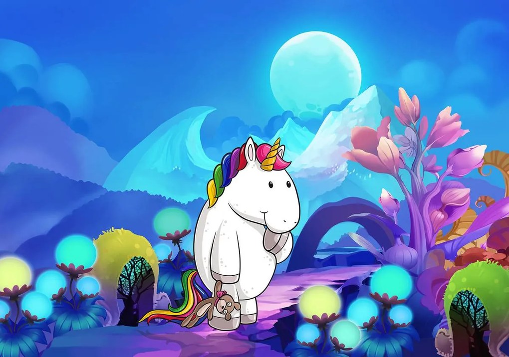 Fototapet - Unicorn (254x184 cm)