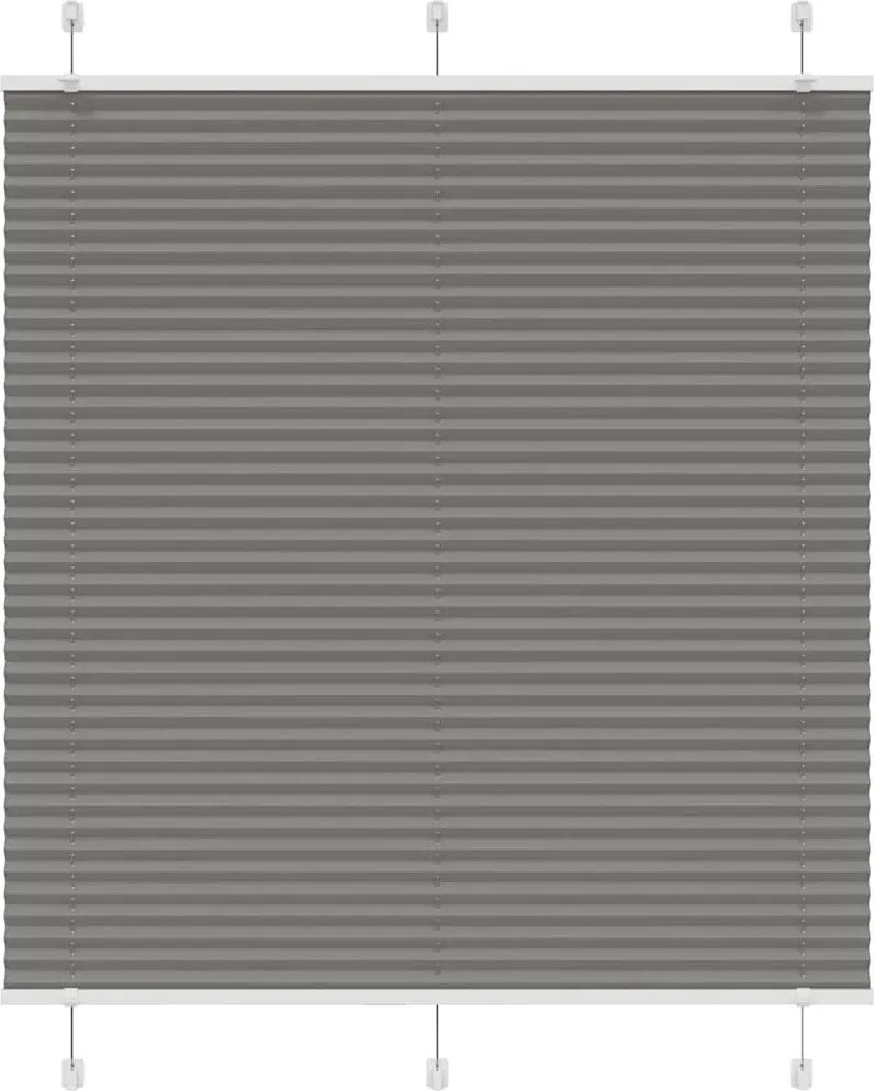 vidaXL Jaluzea plisată Antracit 120x150 cm Lățime țesătură 119,4 cm