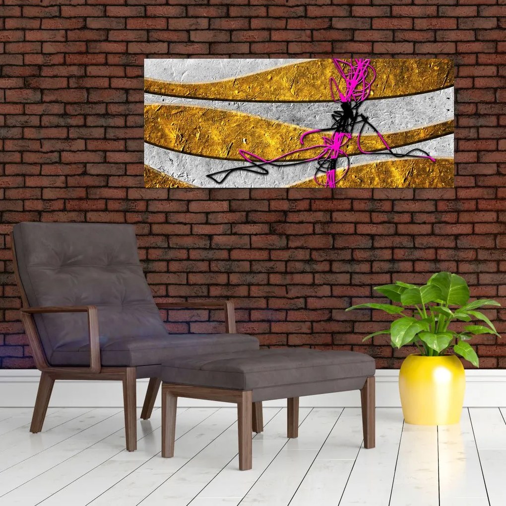 Tablou cu abstracție (120x50 cm)