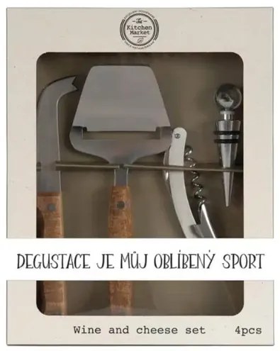 Bohemia Gifts Set cadou pentru tăiat brânză -Sportul preferat