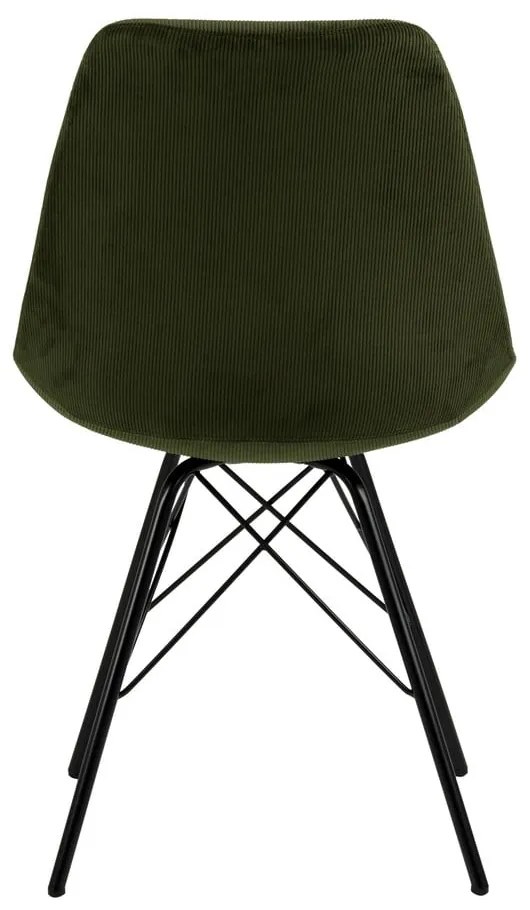 Scaun de sufragerie verde închis Eris - Actona