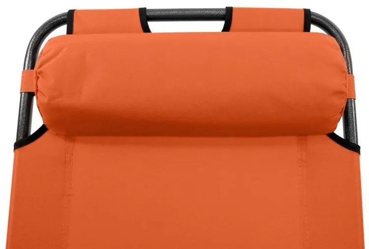 Scaun de grădină pliant -portocale