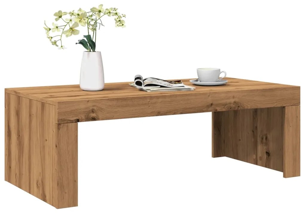 vidaXL Măsuță de cafea, stejar artizanal, 102x50x35 cm lemn prelucrat