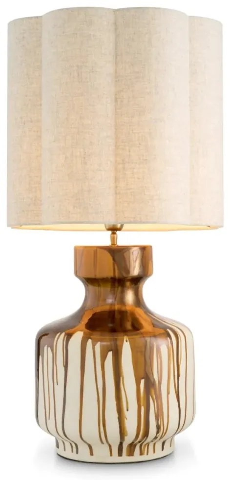 Veioza, Lampa de masa LUX, Ceramica, Maro, Lorena