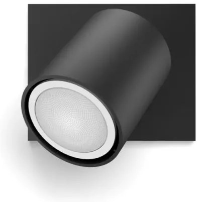 Spot LED dimabil Philips Hue RUNNER 1xGU10/4,2W/230V negru + telecomandă