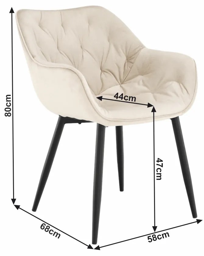 Fotoliu de design Feddy (Bej). 1021240