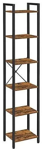 Raft maro TAYLOR cu structura neagra, 6 rafturi