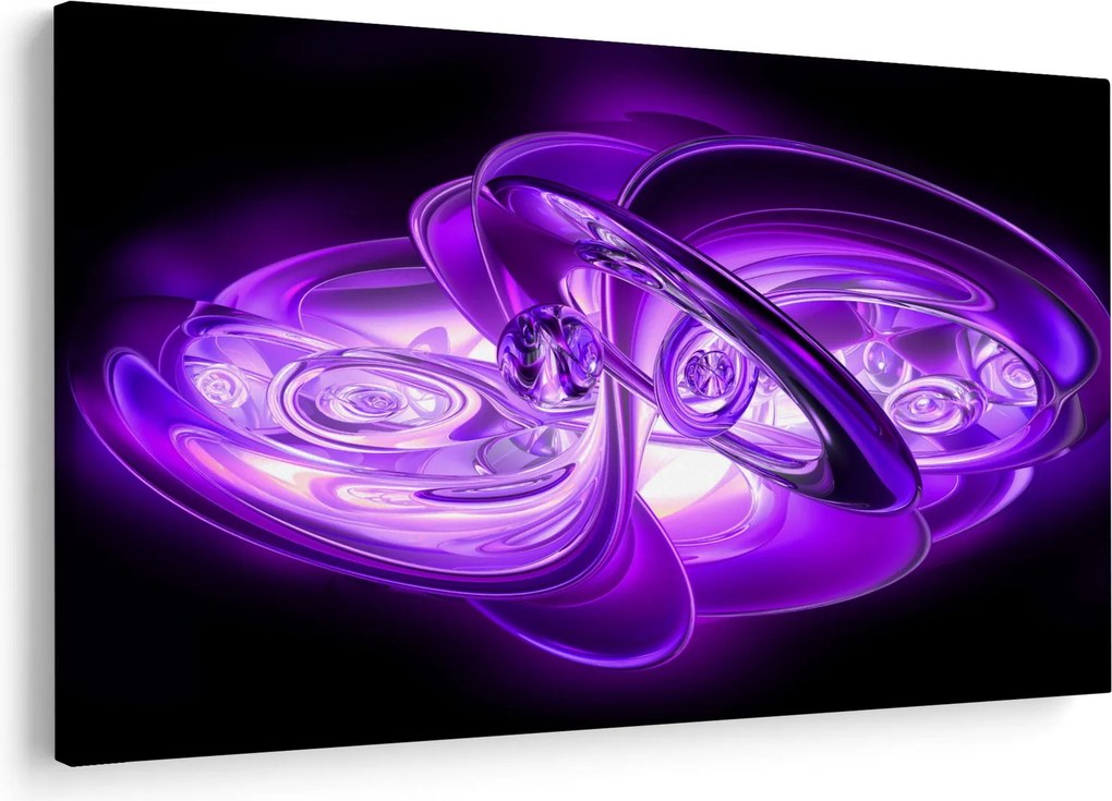 Tabloul fractalilor în violet (90x60 cm)