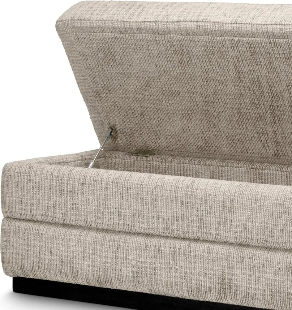 Bancheta cu spatiu de depozitare Valmont, Creststone beige