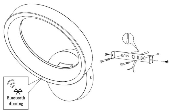 Eglo 99028 - Aplica de perete LED RGB dimabilă MARGHERA-C LED/16W/230V