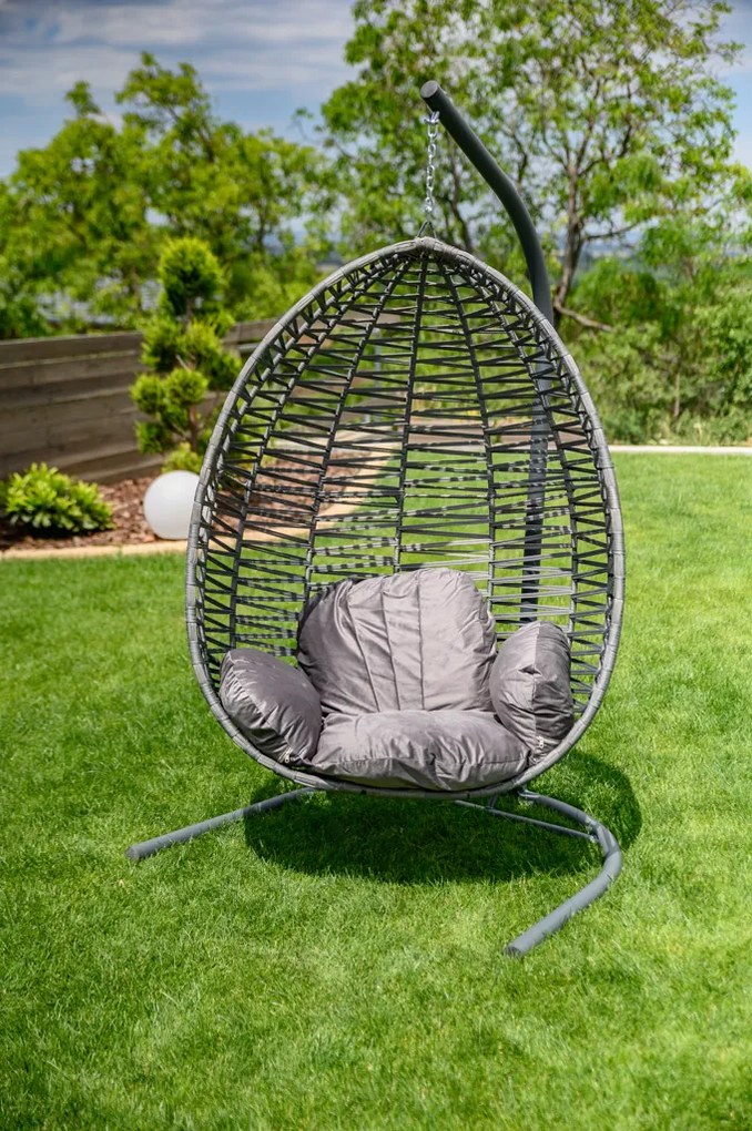 OFERTA Scaun suspendat gri deschis fara suport NARS II. calitate