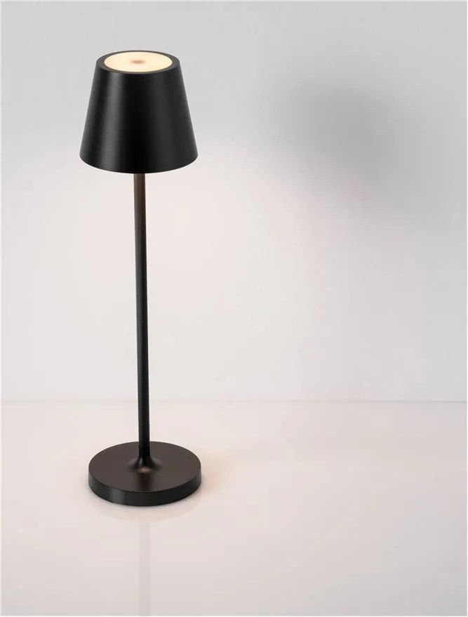 Veioza/Lampa de masa LED portabila exterior IP54 PETIT negru