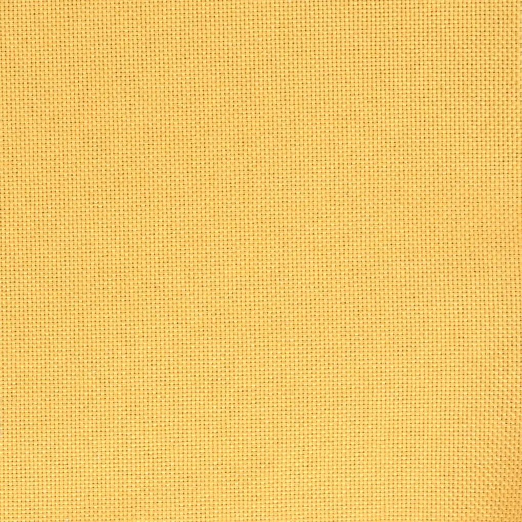 Scaune de masa pivotante 2 buc. galben mustar material textil 2, galben mustar