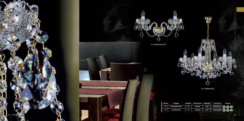Aplica de perete Cristal Bohemia Exclusive CR 0004/02