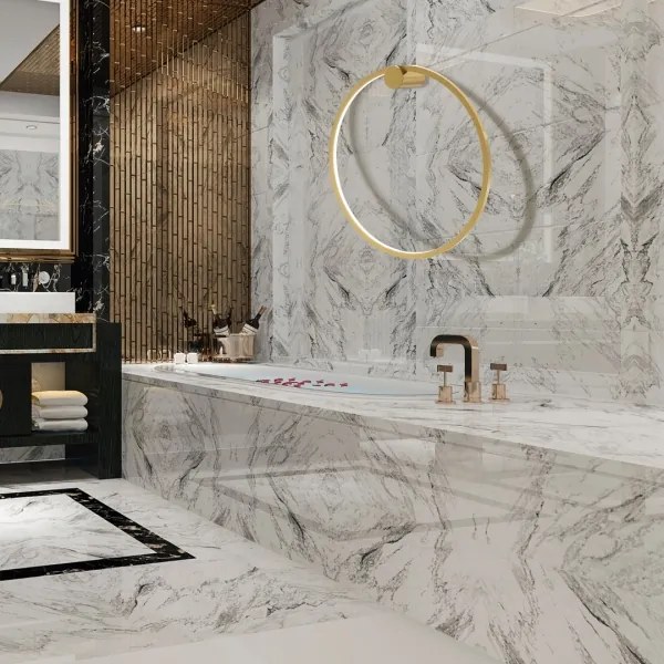 LED Aplica SATURNO LED/25W/230V pr. 50 cm IP44 auriu