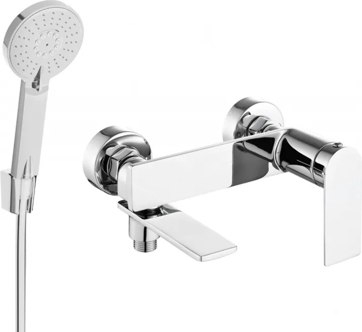 Mexen Zero Baterie baie R40 cu set de duș, crom - 7113R40-00