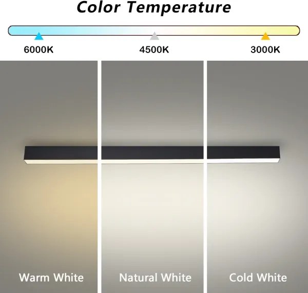 Brilagi - Plafonieră LED pentru baie SLEEKLINE LED/40W/230V, neagră, IP44