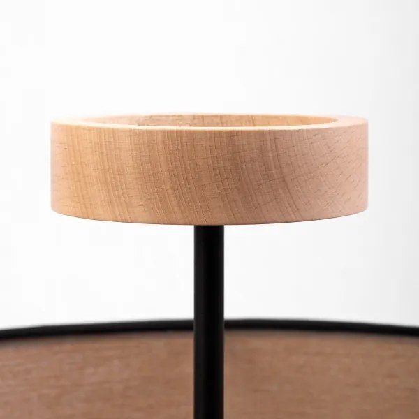 Lustră aplicată ALBA 3xE27/15W/230V Ø 40 cm negru/maro