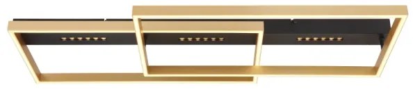 Globo 48461-54 - Plafonieră LED LUFFY LED/54W/230V negru/auriu