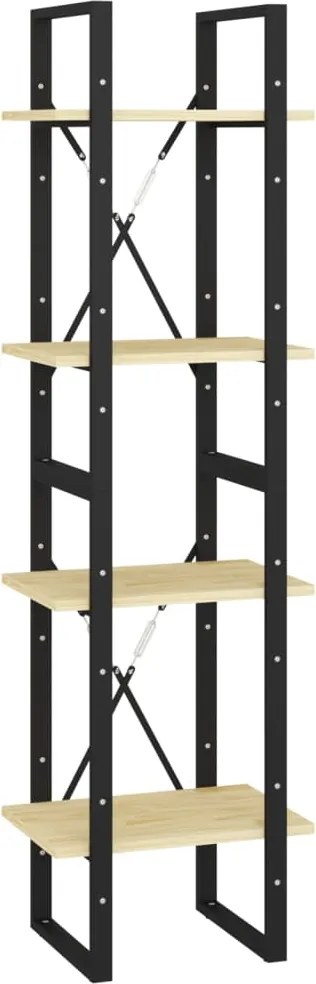 vidaXL Bibliotecă cu 4 rafturi, 40x30x140 cm, lemn masiv de pin
