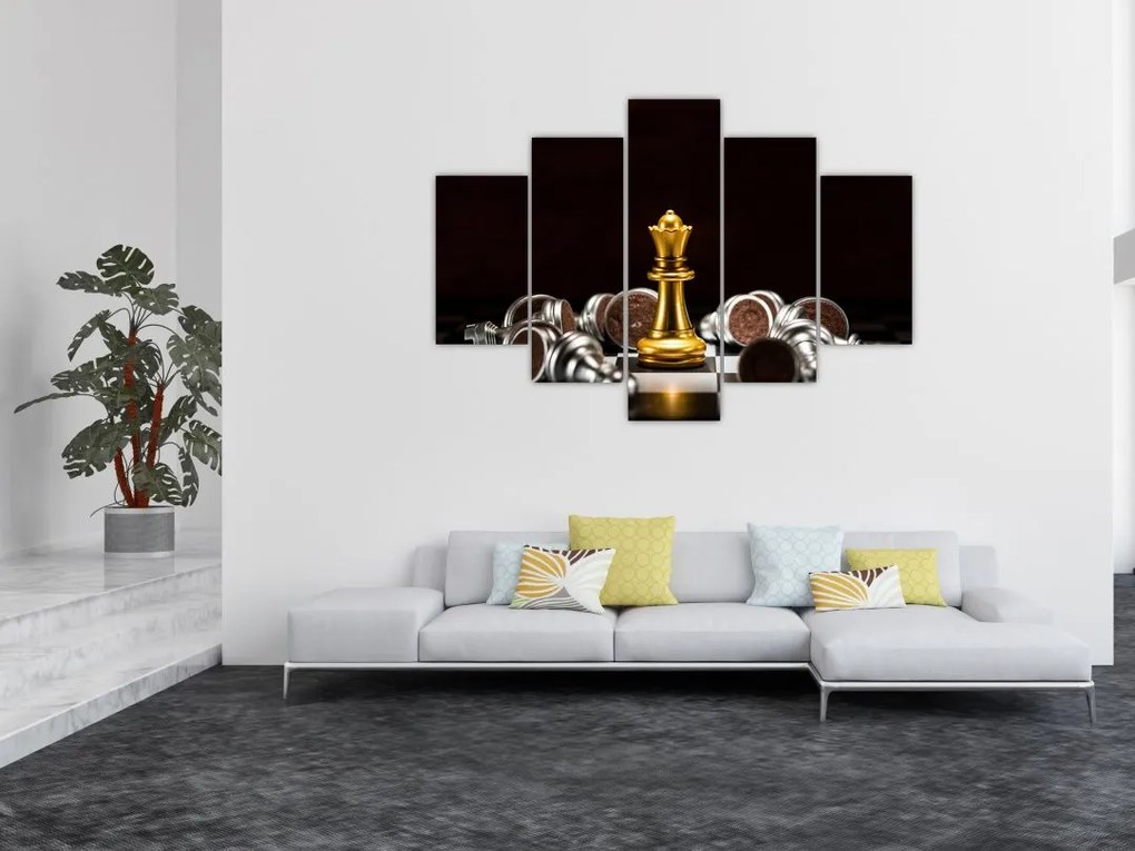Tablou - Figurine de șah (150x105 cm)