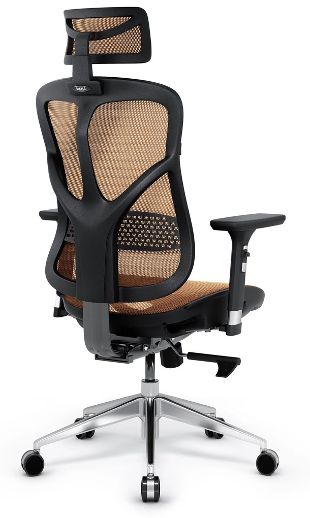 Scaun ergonomic Diablo V-Basic: negru-portocaliu