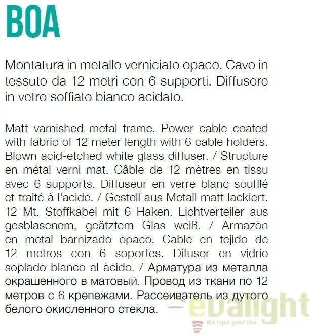 Pendul design modern BOA SP1 NERO 160856