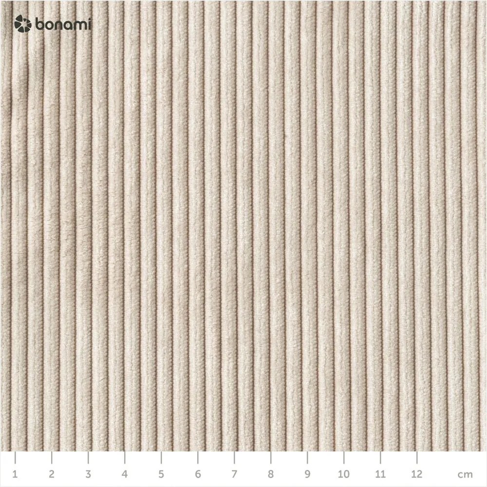 Canapea variabilă cu tapițerie din catifea reiată Karup Design Grab Raw/Natural