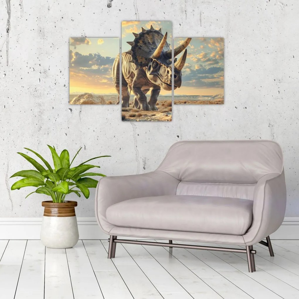 Tablou - Triceratops (90x60 cm)
