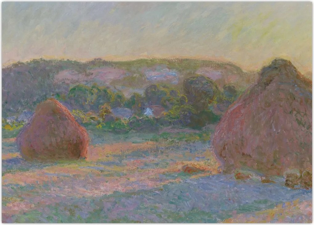 Tablou - Claude Monet, Stacks of Wheat (End of Summer) , reproducere (70x50 cm)