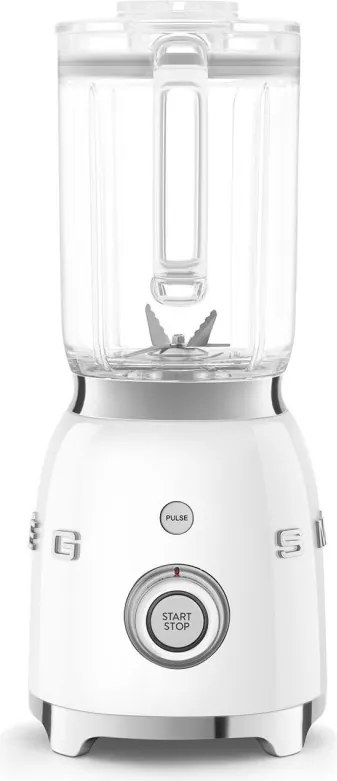 Blender Smeg BLF03WHEU, 800 W, 1,5 l, 18 000 rpm, 4 programe, 4 viteze + Impuls, Otel inoxidabil, Alb