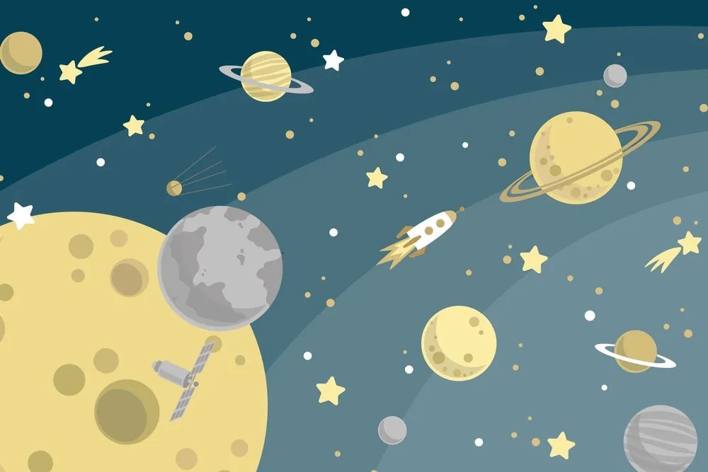 Tablou excursie neobișnuită în univers