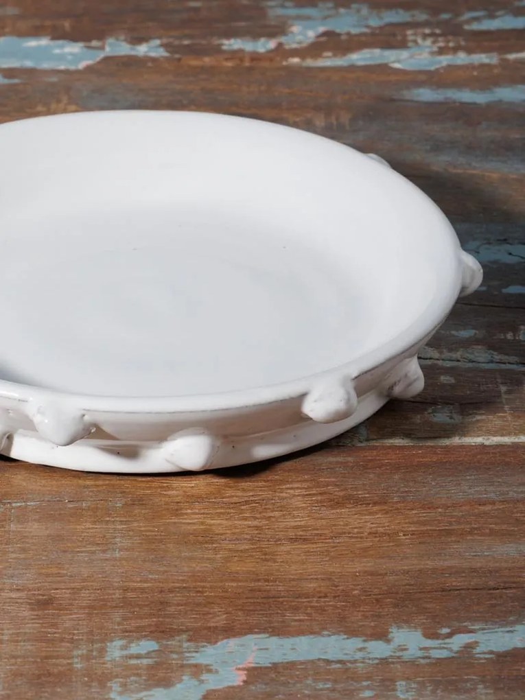 Farfurioara alba din ceramica, D18cm Dante