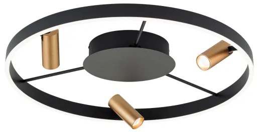 Orion DL 7-686/3-LED Plafonieră LED dimabilă BERLIN LED/50W/230V negru/auriu