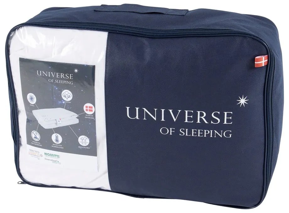 Pilotă cu umplutură de pene pentru tot anul 200x200 cm Neptune Medium – Universe of Sleeping