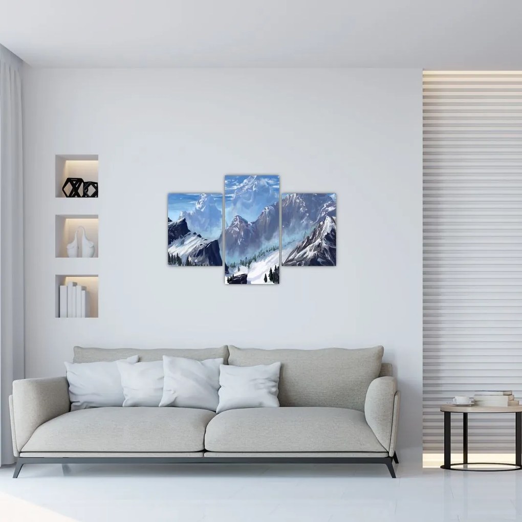 Tablou - Munții pictați (90x60 cm)