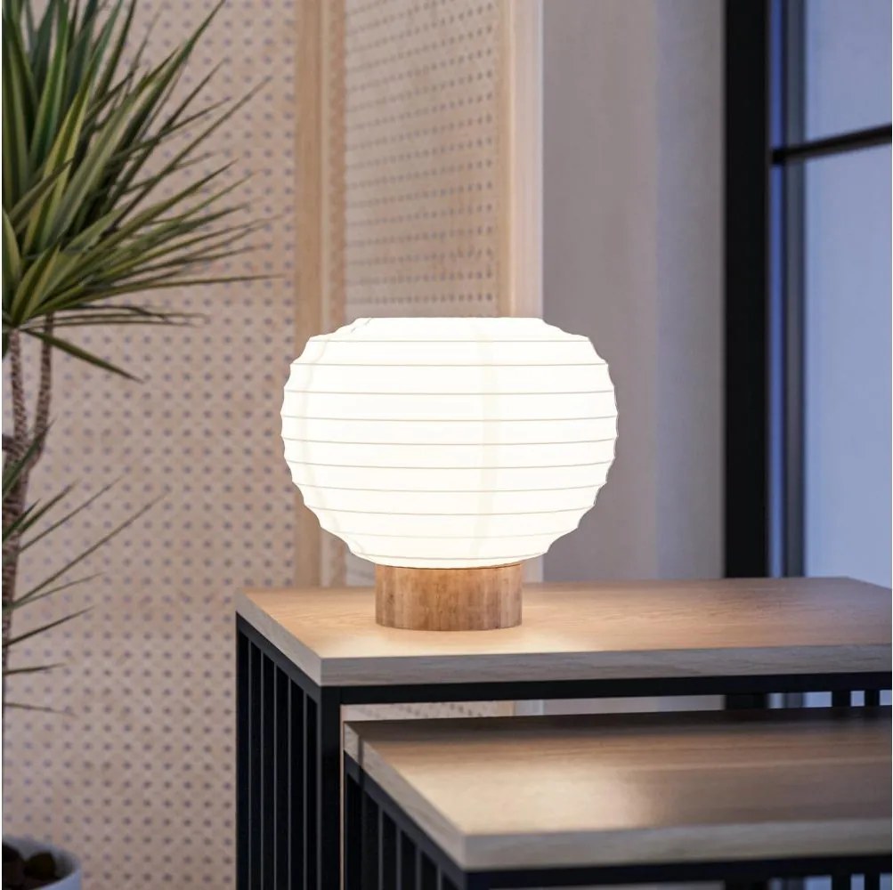 Eglo 44067 - Lampă de masă SUMMERHILL 1xE27/40W/230V alb/bej