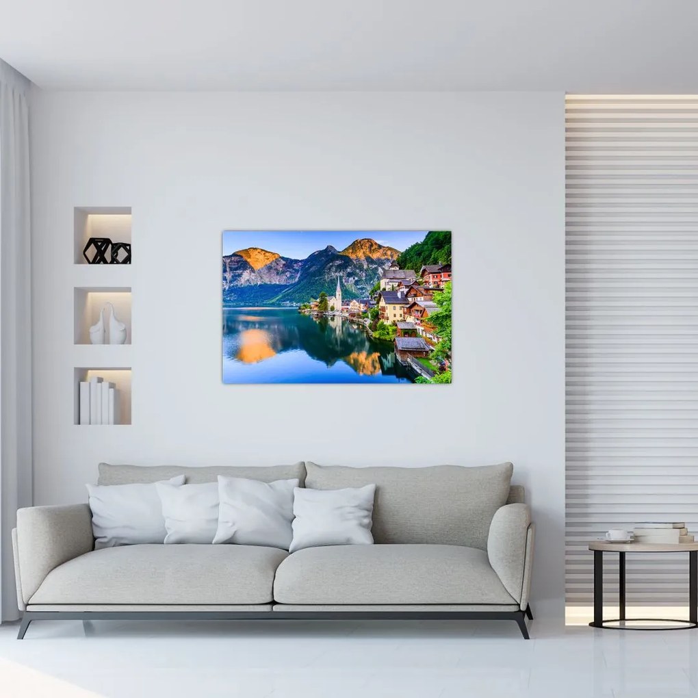 Tablou - Sat alpin (90x60 cm)