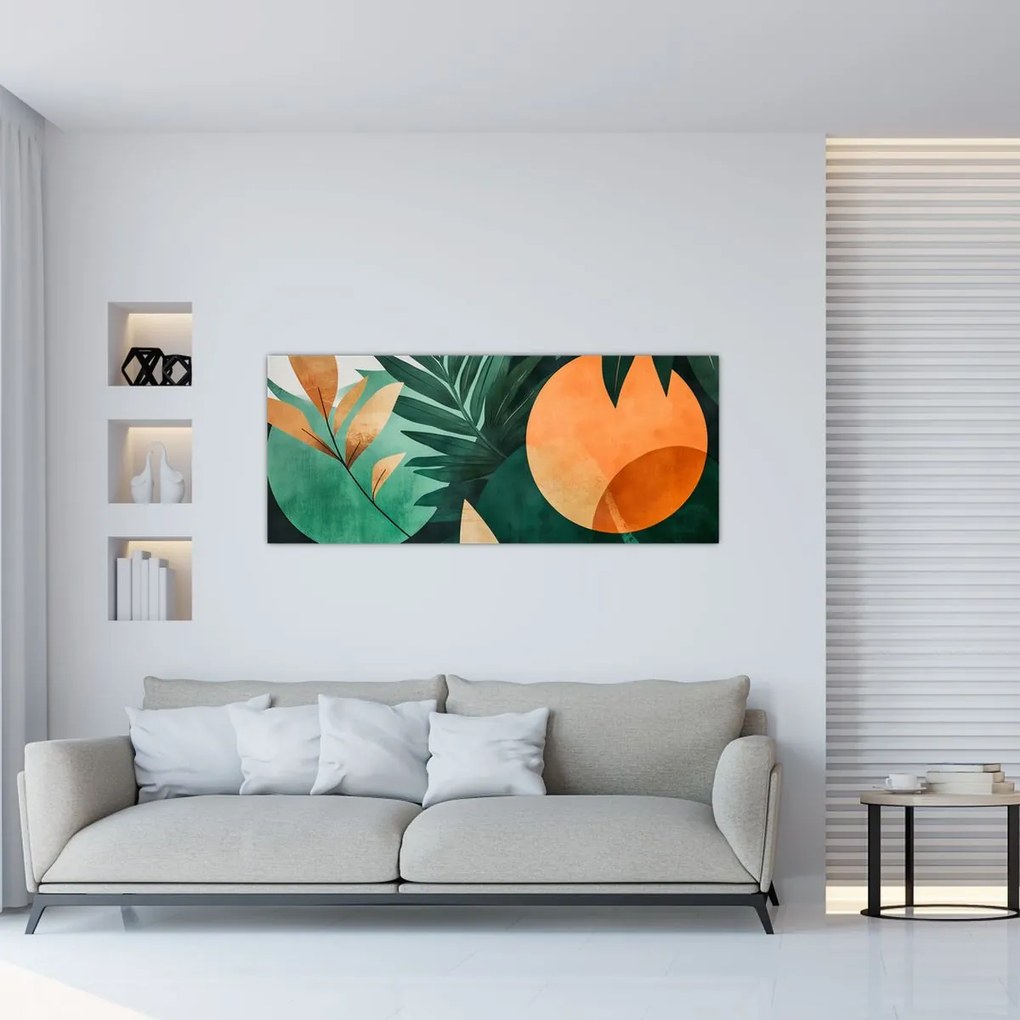 Tablou - Motive naturale geometrice (120x50 cm)